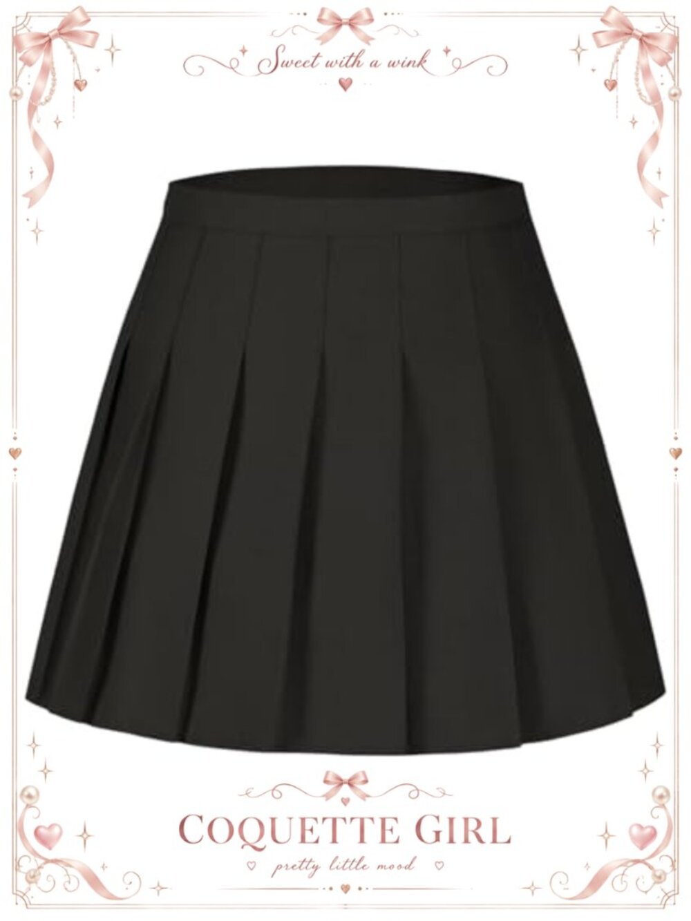 Girls Pleated Skort High Waisted Skorts Uniform Tennis Mini Skirt